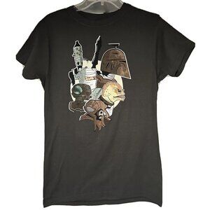TeeFury Star Wars Hunters for Hire Boba Fett Gray Graphic T-Shirt 2XL Movie New